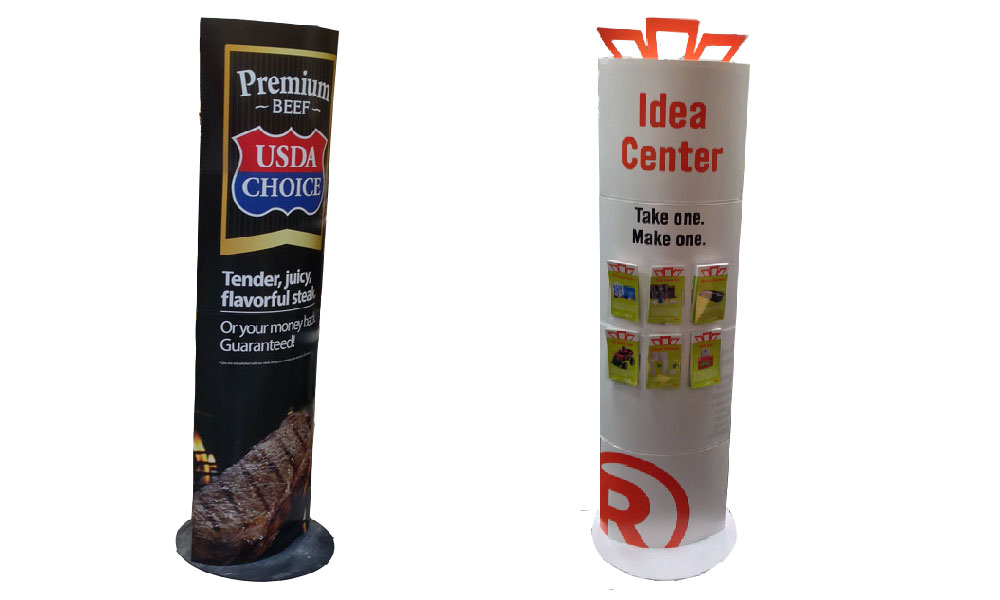 Custom Cardboard Totem Display Stands